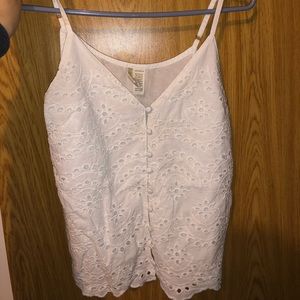 Lacy White Tank